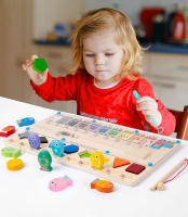 Juego De Puzzle Magnético De Colores Y Números Tablero De Laberinto De Madera Para Niños Montessori Desarrollo De Habilidades Motoras Finas - details 1