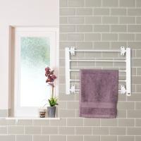 Toallero Jocca eléctrico para pared con 5 barras de aluminio calefactoras resistentes a la humedad que secan y calientan la ropa de forma rápida y uniforme con kit de montaje incluido y su tamaño es de 60 * 44 cm - details 0