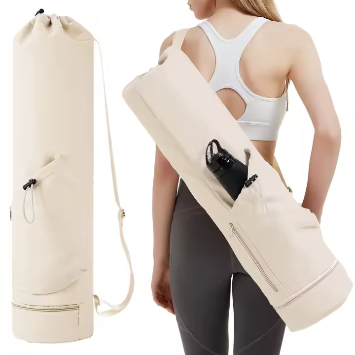 Bolsa De Yoga Con Bolsillo Para Botella Y Funda Para Pies Húmedos - 1