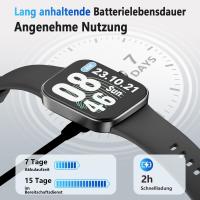 Reloj Inteligente Mujer Hombre, 1.85" Smartwatch con Llamadas Bluetooth, 140+ Modos Deportivos Smart Watch con SpO2/Pulsómetro/Monitor de Sueño/Podómetro, Impermeable IP68 Smart Watch Para Android iOS - details 8