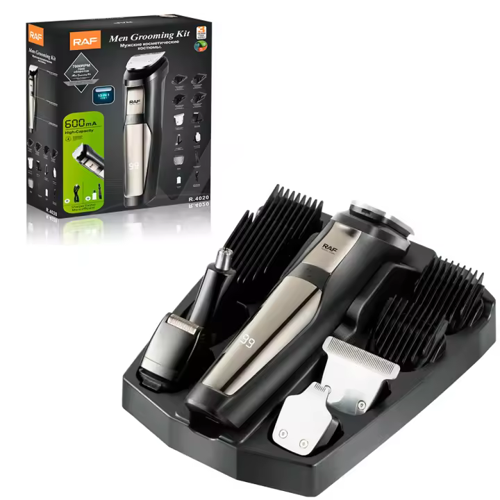 Cortadora de pelo eléctrica 13 en 1 RAF, lavable y extraíble, herramienta de corte de pelo para adultos con motor sin escobillas, modelo R.4020 - 1