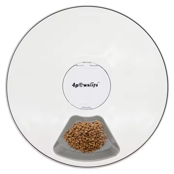 Dispensador De Alimentos Eléctrico Para Mascotas Con Programación Automática 6 Comidas 6 Cuadrantes Para Perros Y Gatos Alimentos Secos Suministros Para Mascotas - 1