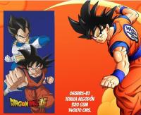 Toalla Aymax Playa o Piscina 100% Algodón Dragon Ball Goku Vegeta 140x70cm - details 3