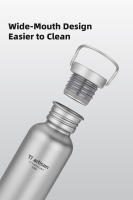 Botella Deportiva De Titanio Tiartisan Para Camping Y Ciclismo 430ml 600ml 750ml Portátil Y Ultraligera Bebida - details 7