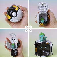 Figura De Acción Pokemon Bola Elf Pokémon Con Pikachu Charizard Blastoise Mewtwo Variante De Pokeball Juguete De Modelado Regalo Para Niños Y Adultos - details 20