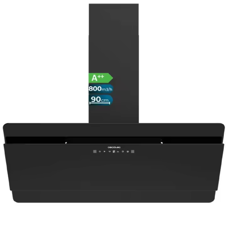 Cecotec Campana decorativa Bolero Flux DT 908000 Glass Black A++ - 1