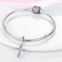 LAZA 1PC Colgante De Cruz Perfume Plata Esmaltada Para Hacer Pulseras Joyería Para Mujer Bola De Zirconia Metálica Peso 3g - details 21