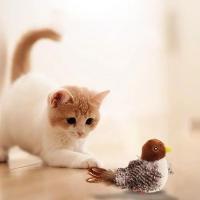 Juguete Interactivo Para Gatos Pájaro Volador Con Alas Movibles Sparrrow Con Menta Simulación De Pájaro Juguetes Para Gatos - details 9