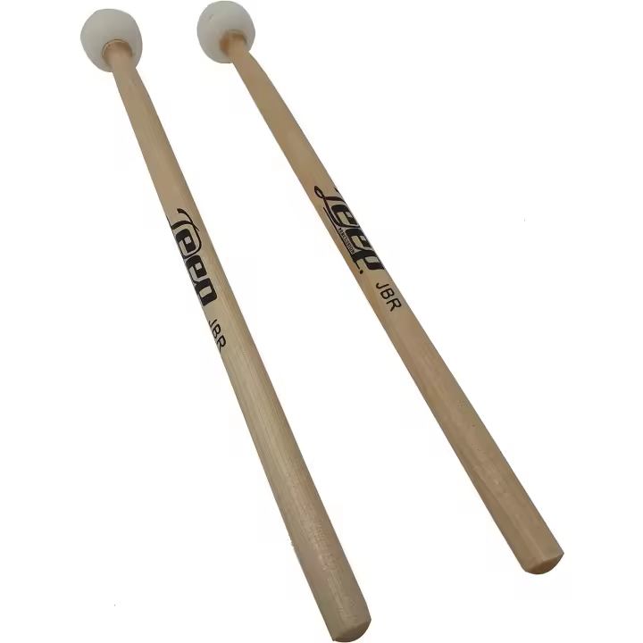 mazas para bombo Rockstar Music Deep JBR Par de   fieltro duro mango de arce - 1