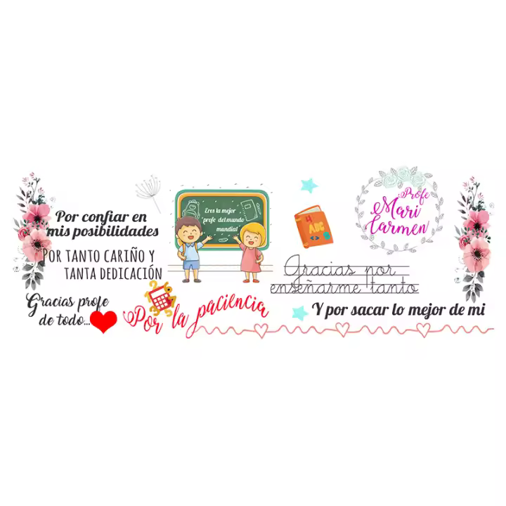 Taza de cerámica con nombre regalo para profesores y maestros Decomac - 1