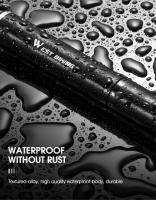 Pump De Bicicleta Portátil West Biking 160PSI Alta Presión Con Tubo De Aluminio Inflador De Ruedas MTB Y Carretera Para Valvulas Schrader Presta - details 11