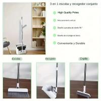 Juego De Escoba Y Escobilla 3 En 1 Con Pala De Polvo Herramientas De Limpieza Para El Hogar Y Cocina Escoba De Larga Mano - details 3