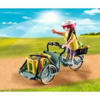 PLAYMOBIL country, cargo bike (71306) trabajo de reparto o transporte en bicicleta, con leche, pan y más comida - details 2