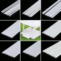 10Pcs Tubo Redondo De Plástico ABS Para Manualidades Y Decoración De Modelos De Edificios Diámetro 2mm-10mm Material Para Mesa De Arena - details 0