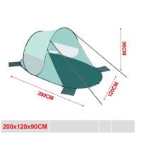 Tienda Polyester Fibra de Vidrio UPF 80+ 200x120x90 cm Camping y Playa Tienda de campaña ligero 1.1kgs resistencia al agua - details 7