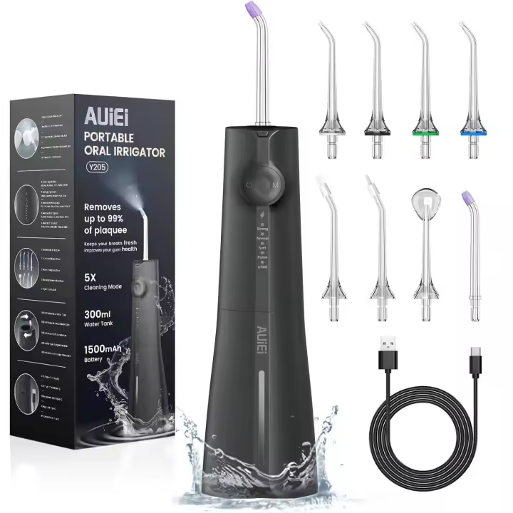 Irrigador Bucal Portatil Timits 8 Boquillas 5 Modos USB-C Recargable - 1