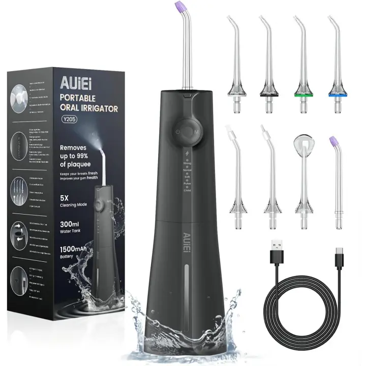 Irrigador Bucal Portatil Timits 8 Boquillas 5 Modos USB-C Recargable - 1