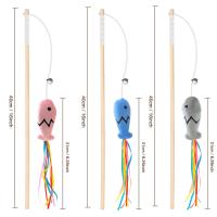 Juguete Interactivo Para Gatos Fashion Cat Wand Toy Palillo De Madera Natural Telescopio Elástico Para Gatos Internos Juguete De Moler Dientes - details 12