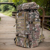 Mochila De Camuflaje 80L Respirable Y Cómoda Impermeable Y Resistente Al Desgaste Para Escalada Deportes Al Aire Libre Esquí Senderismo - details 3