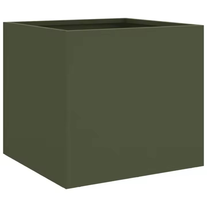 vidaXL Jardinera de acero laminado en frío 32x30x29 cm Color rusty,  Negro,  Blanco y mas - 1