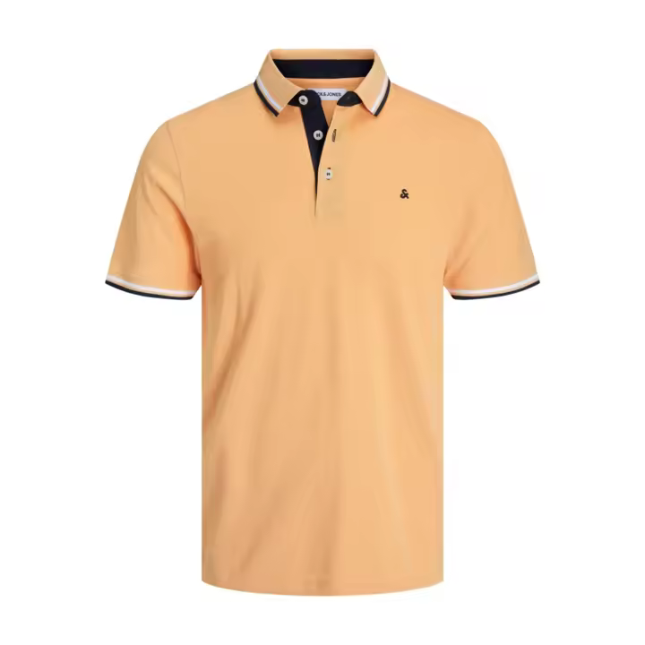 JACK&JONES 12136668 JJEPAULOS POLO SS NOOS Hombre Polo Camiseta Top TS Cuello 28676 - 1