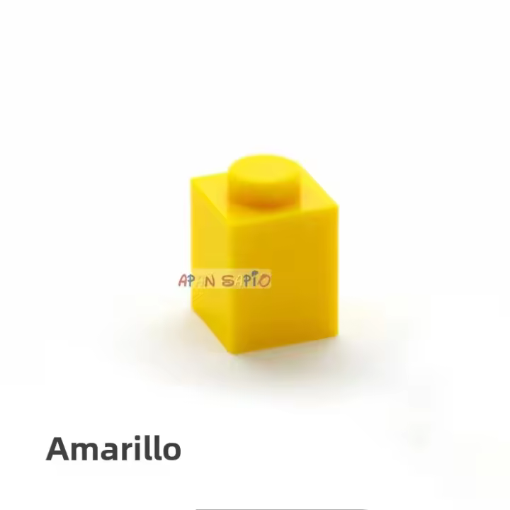 200pcs Bloques De Construcción DIY Figuras Gruesas Con Puntos 1x1 Juguetes Educativos Creativos Compatible Con Plástico 3005 Para Niños - 1
