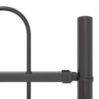 Valla de jardín vidaXL con parte superior en arco, gris, 8,5x0,6 m, de acero - details 5