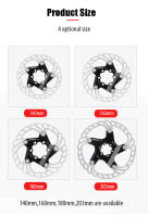 Freno De Disco Flotante IIIPRO Para Bicicleta De Montaña 6 Tornillos 140mm 160mm 180mm 203mm Accesorios De Bicicleta - details 6