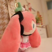 Llavero De Peluche Kawaii Para Niñas Colgante De Muñeca Verde Rosa Para Mujeres Y Niños Bolsa De Mano Colgante De Muñeca Regalo - details 5