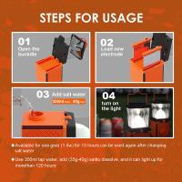 Linterna De Camping Con Luz De Emergencia Y Supervivencia Ecologica Sencilla De Usar Solo Necesitas Agregar Sal Y Agua Material ABS - details 4