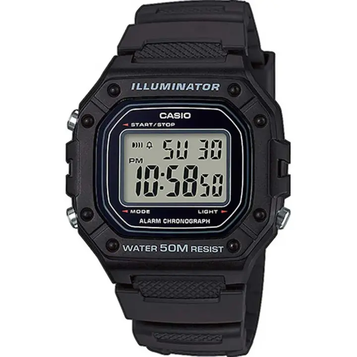 Casio Reloj W-218h-1avef Negro Hombre - 1