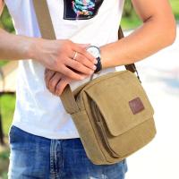 Bolso Bandolera De Lona Vintage Para Hombre Gran Capacidad Antirrobo Bolso Pequeño De Exterior Resistente Al Desgaste Monedero Negocios Bolsa De Hombro - details 9