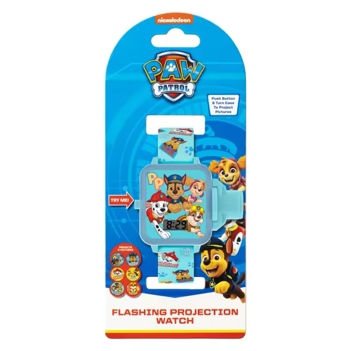 RELOJ DIGITAL PATRULLA CANINA CON PROYECTOR DE IMÁGENES PAW PATROL - 1