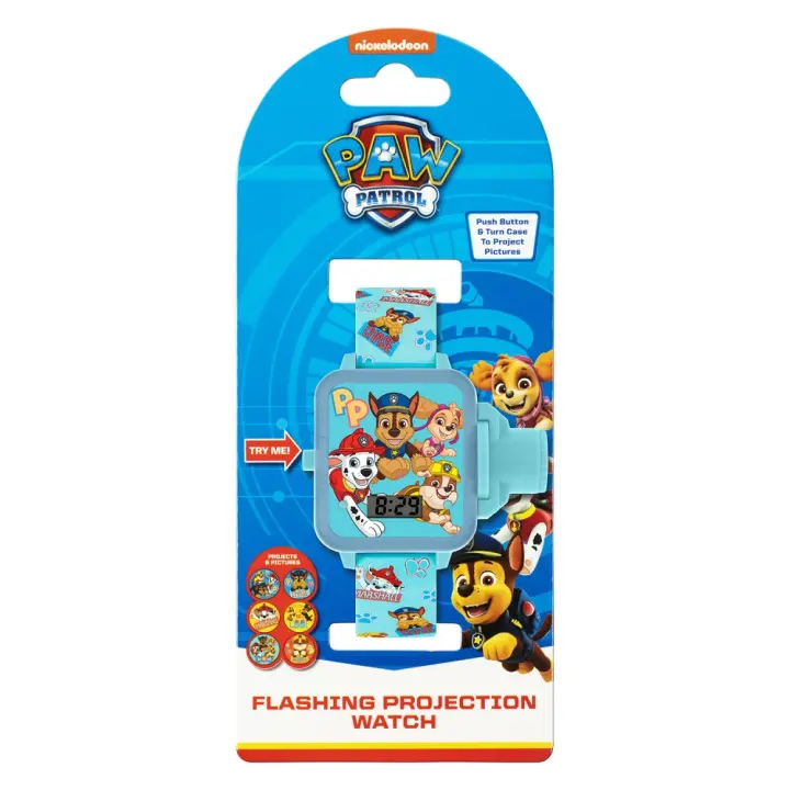 RELOJ DIGITAL PATRULLA CANINA CON PROYECTOR DE IMÁGENES PAW PATROL - 1