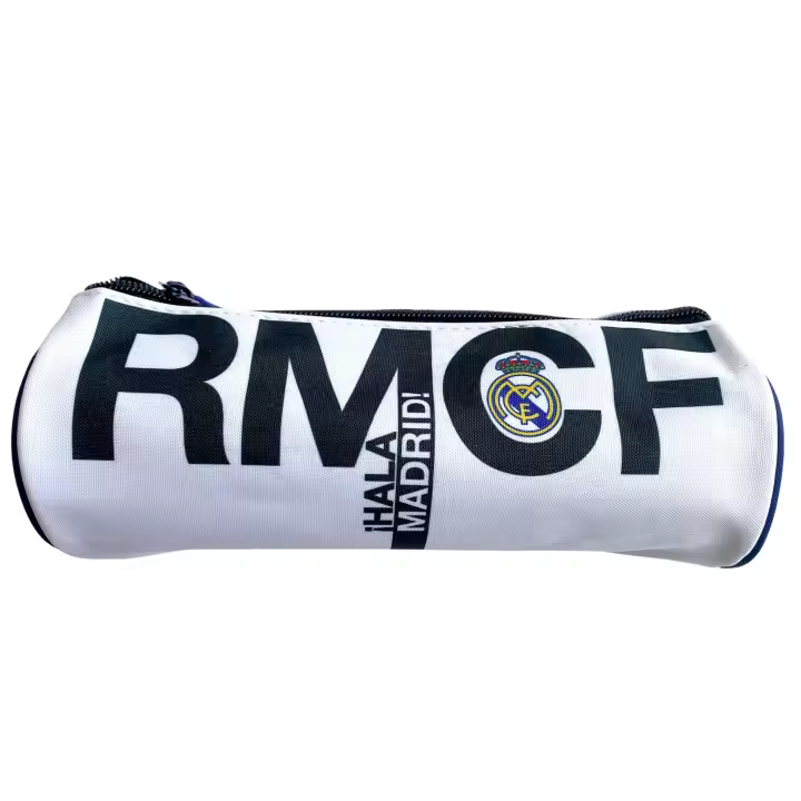 Novedad! Real Madrid C.F. portatodo redondo, Producto oficial, blanco , colegio, escolar, niños, Original - 1