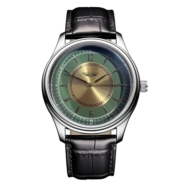 Reloj De Pulsera Para Hombre Marca Top Lujo Negocios Impermeable Reloj De Cuarzo De Cuero Para Hombres Reloj De Manos Handsome - 1