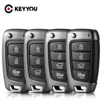 Carcasa De Llave Inteligente Plegable KEYYOU Para COCHE Compatible Con HYUNDAI Tucson Elantra Accent Solaris Kona Verna 2017+ Material ABS+metal - details 0