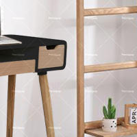 Escritorio de madera maciza para el hogar, dormitorio, tocador integrado, apartamento pequeño, tocador creativo nórdico - details 2