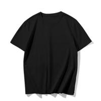 Camiseta De Algodón 100% Para Hombre Verano Manga Corta Casual Cuello Redondo Suave Camiseta Básica Ajuste Suelto Tops - details 1