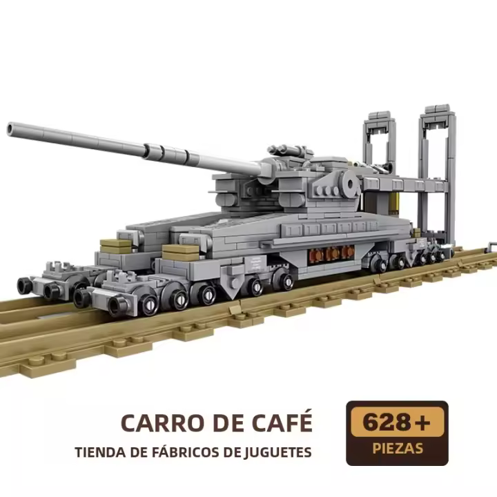 Bloques De Construcción De Tanque Militar WW2 Nuevo Modelo De Cannon MOC Para Niños Y Adultos Juguetes Educativos Regalo De Navidad - 1