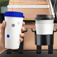 Pack de 2 ganchos para respaldos de asientos de coche, ganchos para reposacabezas de coche, gancho para reposacabezas 2 en 1, portavasos para botella de agua, bolso y teléfono - details 2