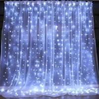Luces De Cadena LED Para Cortinas 3x3/2/1m Luz Cálida Con Control Remoto Decoración De Navidad Y Bodas Para Dormitorio Y Fiesta - details 6