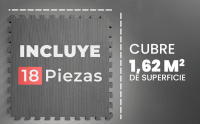 ManiBoom Suelo Gimnasio Acolchado Grueso de Caucho Fácil de Limpiar【30x30x1 cm】- Alfombra Gym Crossfit y Ejercicios en Casa - Esterilla Fitness Puzzle de Goma - Tatami Mat - details 5