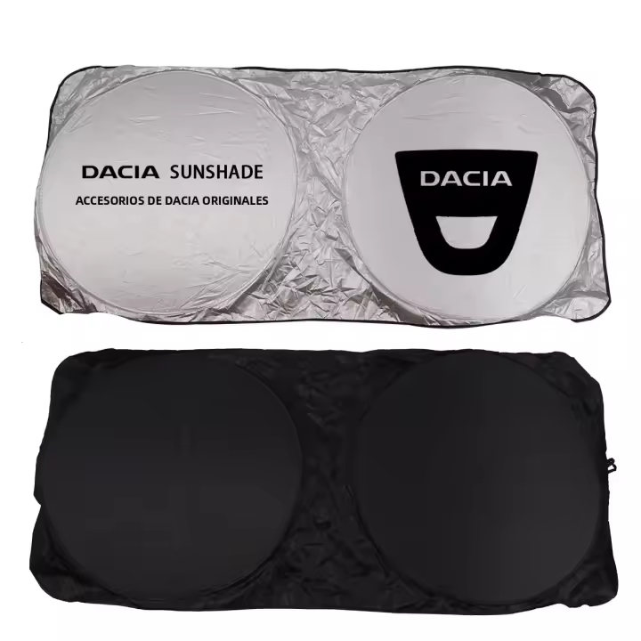 Protector De Sol Para Coche Cubierta De Ventana Delantero Para Dacia Duster Sandero Lodgy MCV Logan Stepway Accesorios De Coche Material De Tela Plateada Recubierta - 1