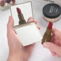 Pequeño Espejo De Maquillaje Dobles Caras Con Diseño De Rosas Compacto Portátil Para Mujer Espejo Plegable De Vanidad Para El Bolso Con Luz - details 0