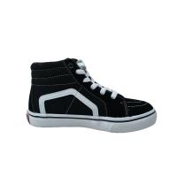 Zapatos altos de lona para niño y niña con cordones y suela de goma ANDY-Z AN2392 black - details 1