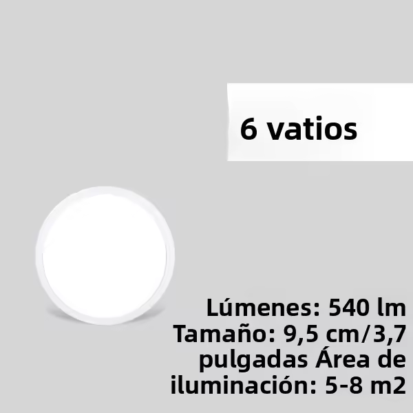 Luz De Techo LED Ultrafina 2.2CM Panel Decorativo Energía Ahorradora Sin Parpadeo 6W 9W 13W 18W 24W Para Dormitorio Habitación - 1