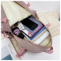Mochila Para Mujer Impermeable De Nylon Con Múltiples Bolsillos Estilo Kawaii Para Estudiantes Con Capacidad Para Portátil Y Libros - details 17