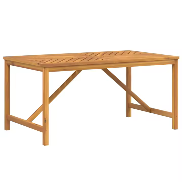 Mesa de Jardín Madera maciza de Acacia 150x90x74 cm - 1