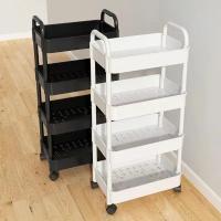 Carrito De Almacenamiento Móvil Para Cocina Con Ruedas Estante Multicapa Para Baño Organizador De Alimentos Para El Hogar - details 5